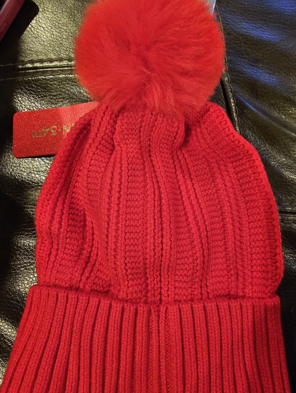 On 34th.  Chic, cozy and ready to gift-this beanie Is A Soft Knit..stylish. NWT